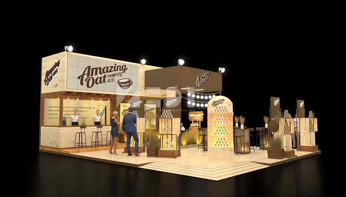 餐飲展臺設計效果圖